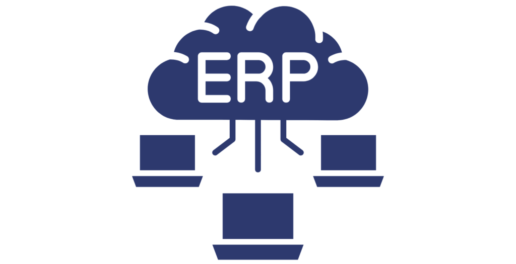 Illustration showing warehouse staff avoiding an ERP system due to poor partner selection and low user adoption.